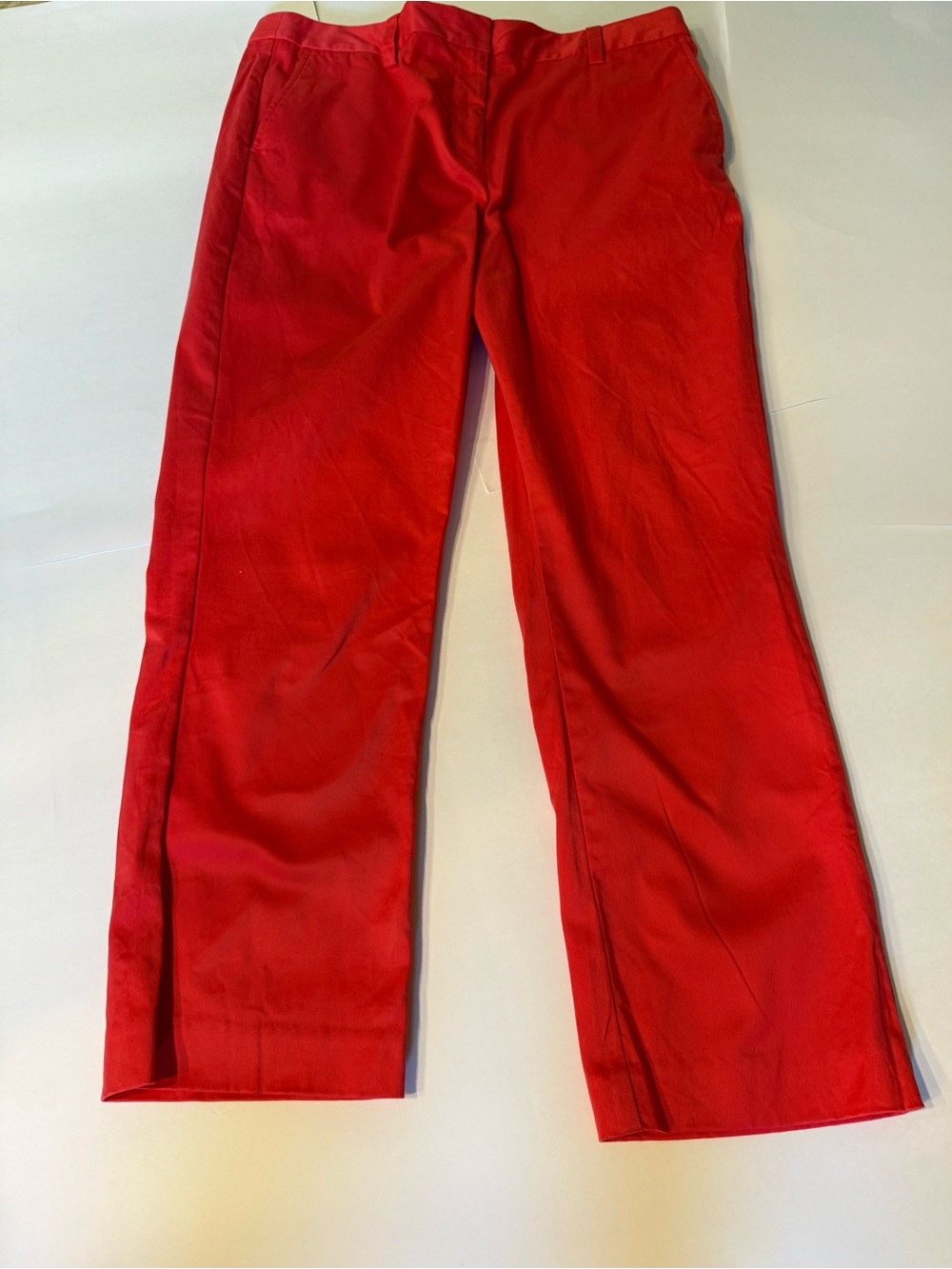 Lands End Coral Mid rise Straight leg Stretch Chinos 14T